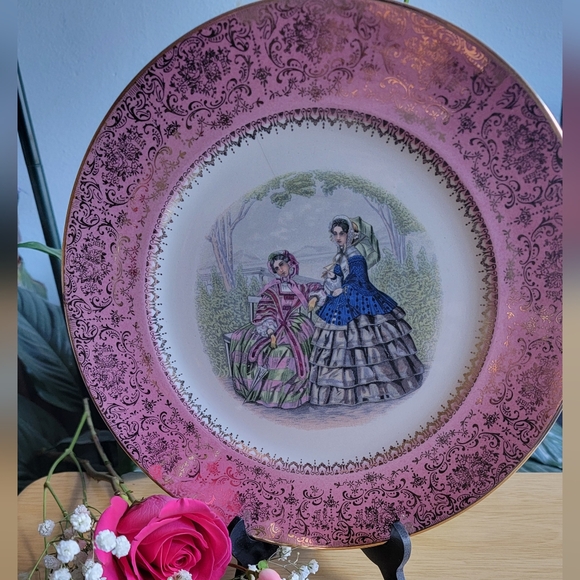 IMPERIAL SALEM 23Karart Gold Serving Plate. VINTAGE - Picture 2 of 7